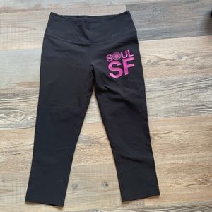 Nike Soul Cycle San Francisco branded black leggings